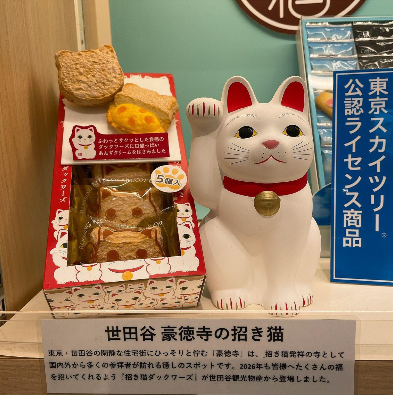 招財貓杏桃菓子