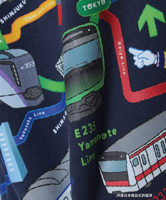 【BEAMS Mini】 小小鐵道迷 JR列車長袖上衣