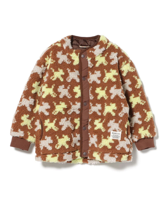 【BEAMS Mini】 提花絨毛飛行外套