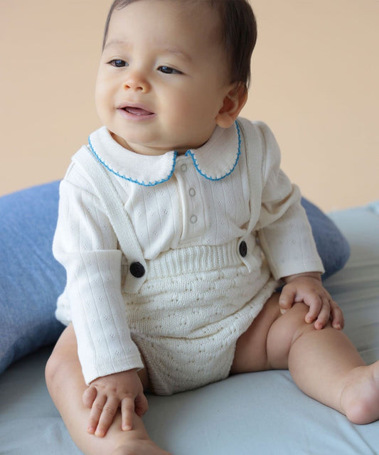 【BEAMS Mini】 嬰兒針織附吊帶燈籠褲