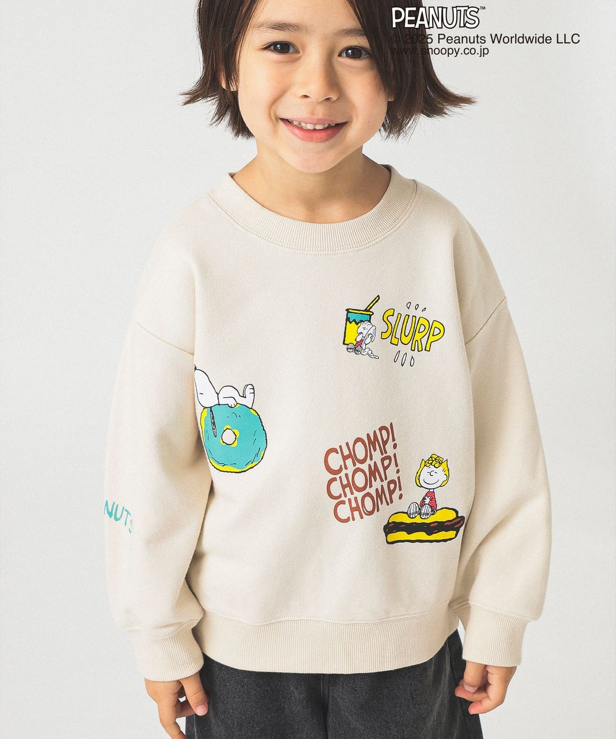 【BEAMS Mini】 Peanuts全花紋印花衛衣