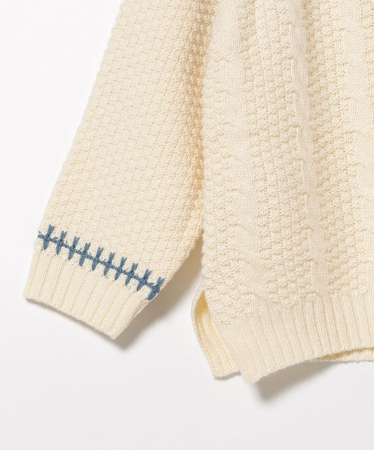 🌟 織帶毛衣套頭衫