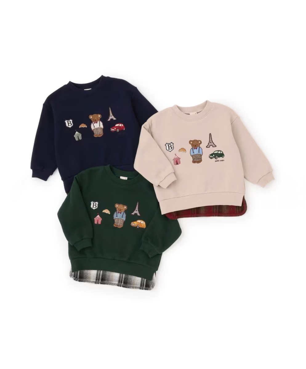 【petit main】🧸👕 小熊圖案上衣💛