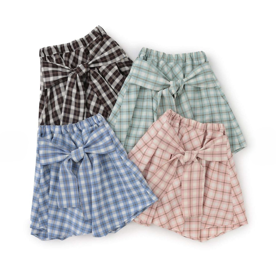 【Lycee mine】抽皺格紋襯衫風褲裙(內附安全褲) 👗🩳