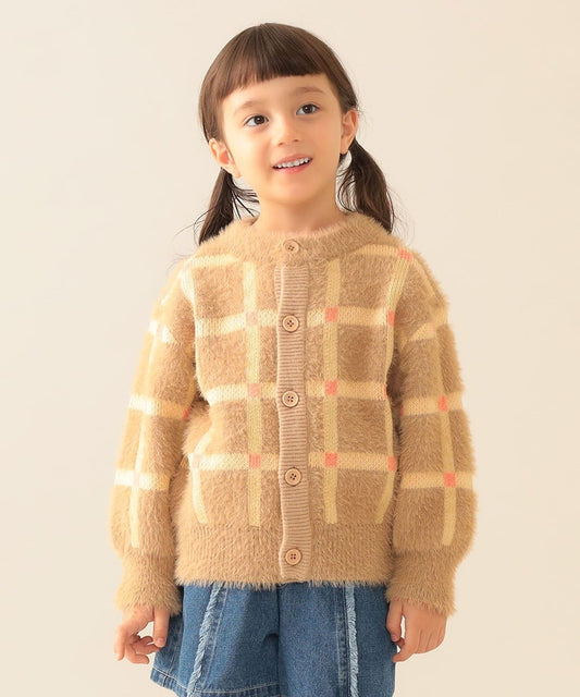 【BEAMS Mini】 🌟 柔軟毛絨開襟毛衣