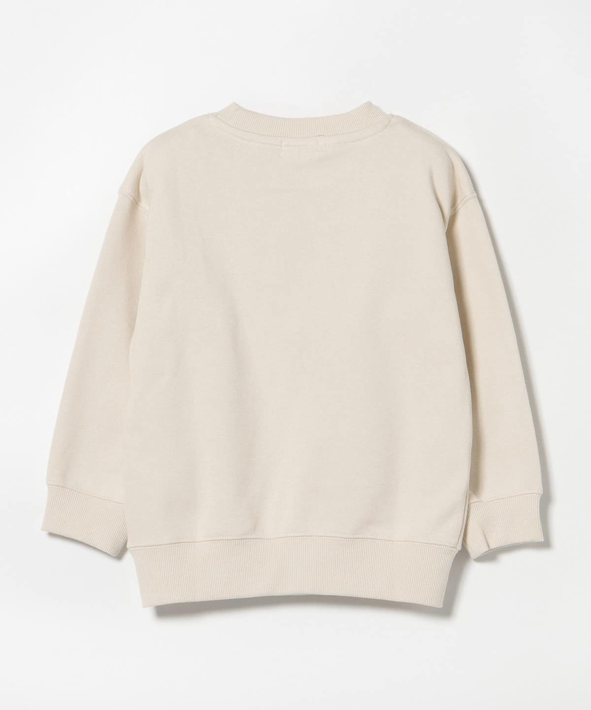 【BEAMS Mini】 微笑圖案刺繡圓領衫