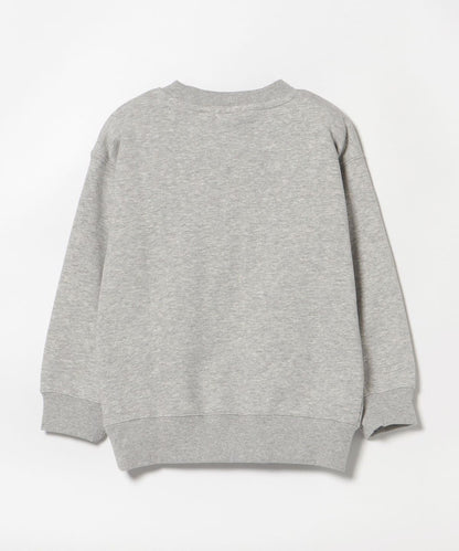 【BEAMS Mini】 微笑圖案刺繡圓領衫