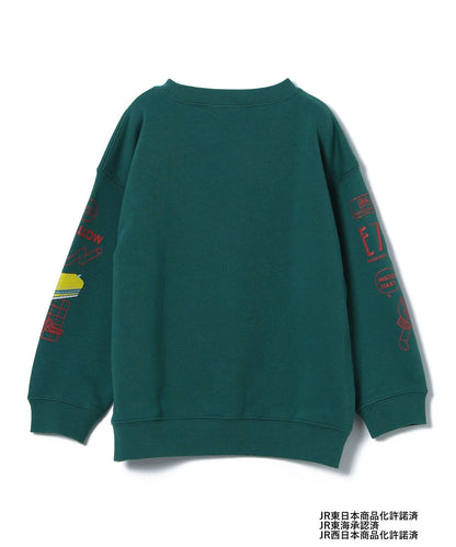 【BEAMS Mini】 小小鐵道迷 JR 新幹線印花圓領衛衣