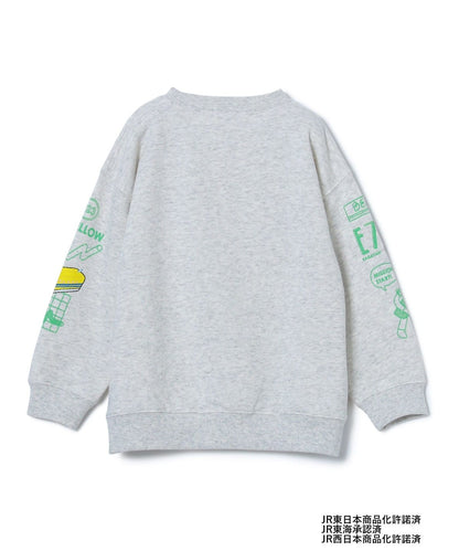 【BEAMS Mini】 小小鐵道迷 JR 新幹線印花圓領衛衣