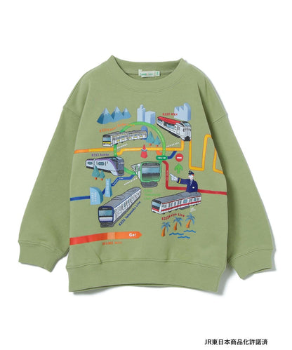 【BEAMS Mini】 小小鐵道迷 JR列車長袖上衣