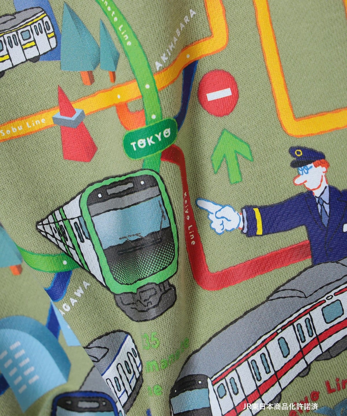 【BEAMS Mini】 小小鐵道迷 JR列車長袖上衣