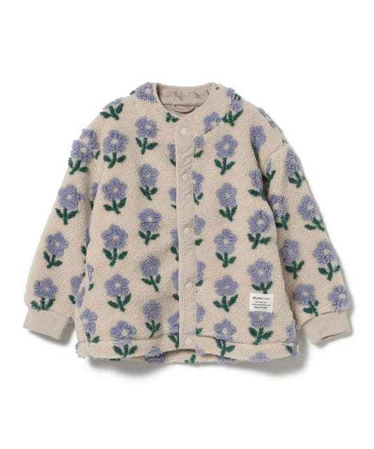 【BEAMS Mini】 提花絨毛飛行外套