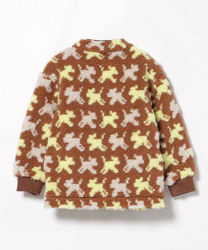【BEAMS Mini】 提花絨毛飛行外套