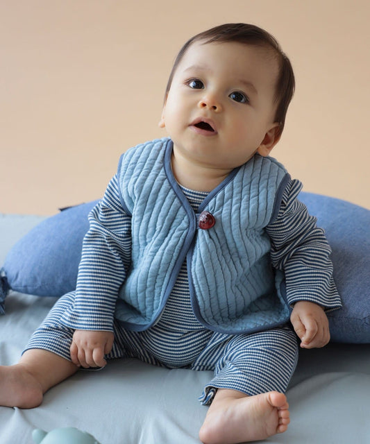 【BEAMS Mini】 嬰兒絎縫背心