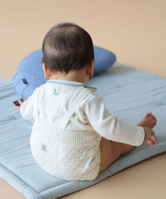 【BEAMS Mini】 嬰兒針織附吊帶燈籠褲