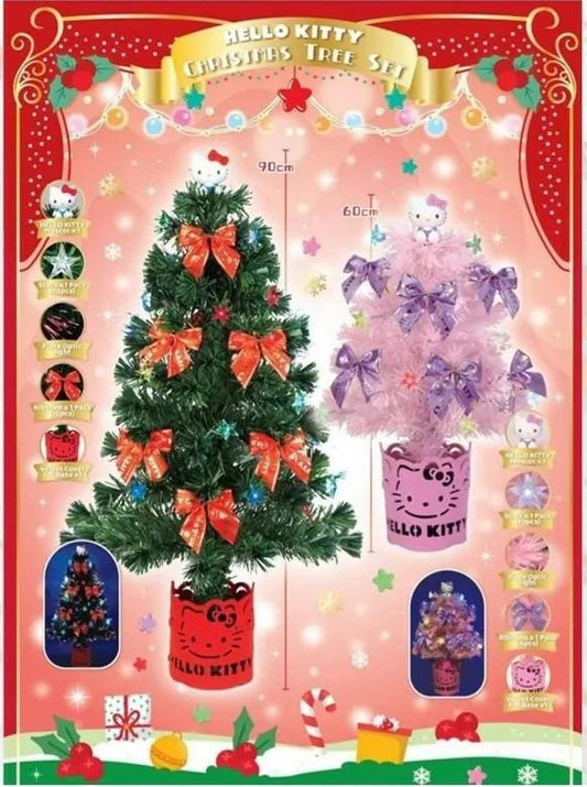 🎀🎄 Sanrio Hello Kitty 光纖聖誕樹系列 ✨🎅