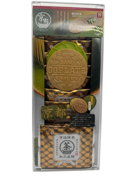 宇治抹茶和三盆糖薄脆餅