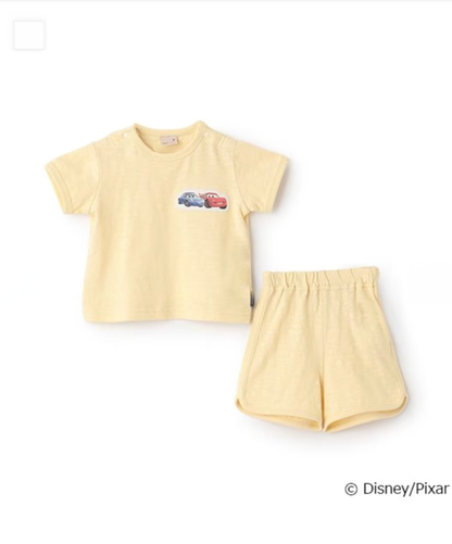 【petit main】【Disney】CARS角色繡章短袖套裝 👕👖