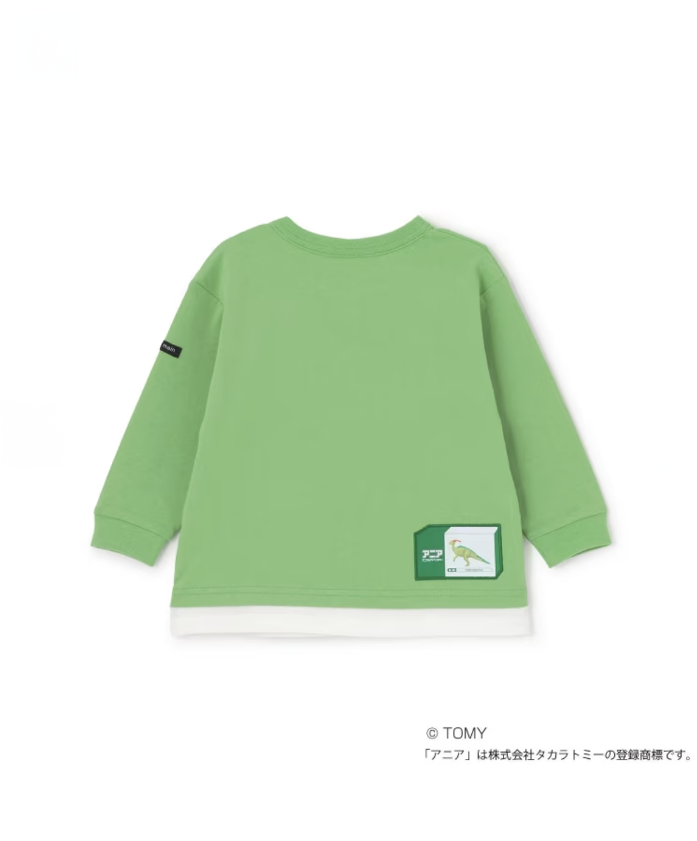 【petit main】【TOMICA・ANIA】聯名圖案長袖T恤 👕🚗🦖