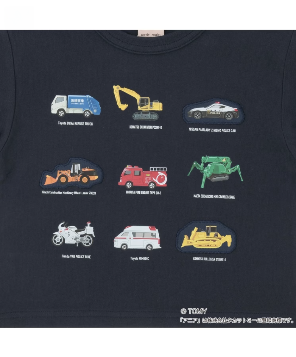 【petit main】【TOMICA・ANIA】聯名圖案長袖T恤 👕🚗🦖