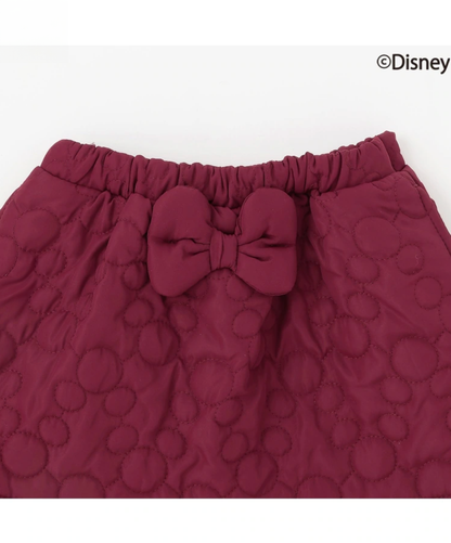 【petit main】【Disney】米奇壓紋鋪棉蝴蝶結裙 🎀
