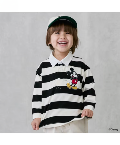 【petit main】【Disney】米奇徽章風格T恤 👕