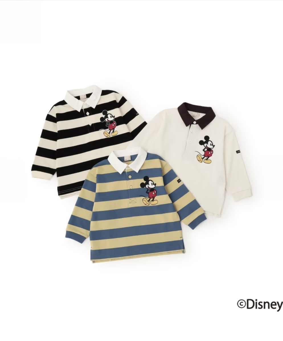 【petit main】【Disney】米奇徽章風格T恤 👕