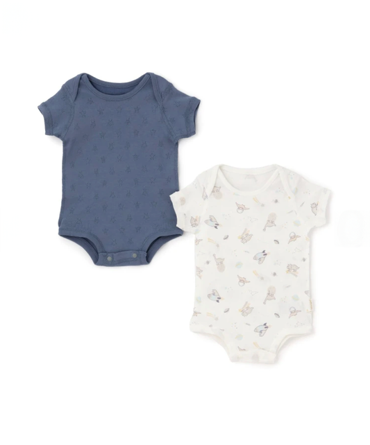 【petit main】👕【弱酸性呵護】日常實穿 × 柔和色調 寶寶連身包屁衣套組