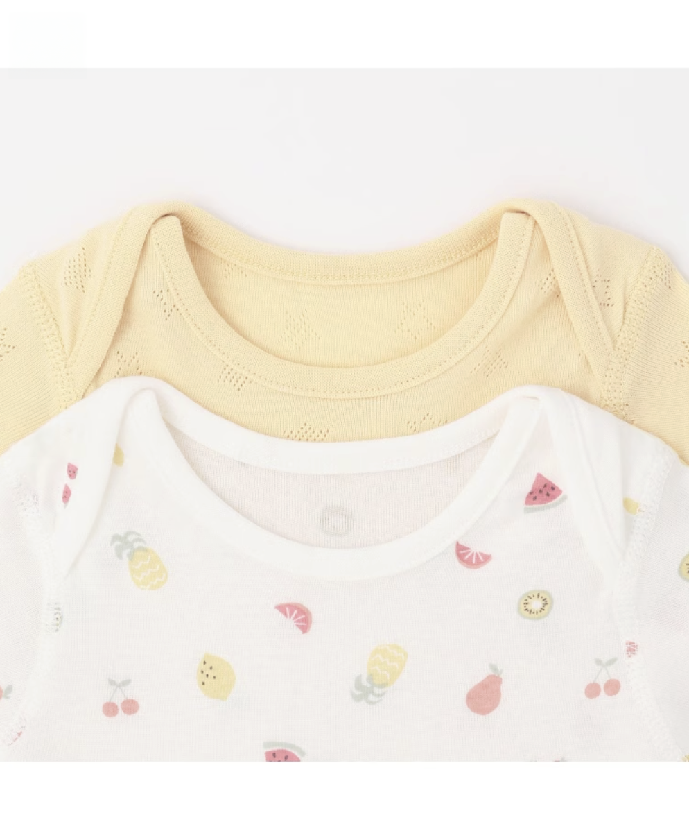 【petit main】👕【弱酸性呵護】日常實穿 × 柔和色調 寶寶連身包屁衣套組