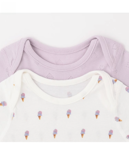 【petit main】👕【弱酸性呵護】日常實穿 × 柔和色調 寶寶連身包屁衣套組