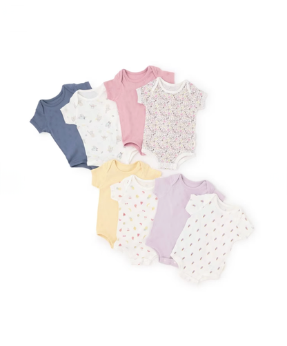 【petit main】👕【弱酸性呵護】日常實穿 × 柔和色調 寶寶連身包屁衣套組