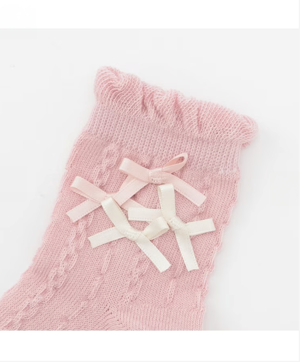 【petit main】多蝴蝶結中筒襪 🧦🎀👧