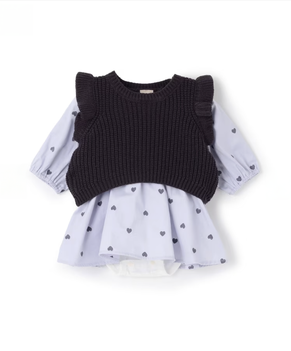 【petit main】👩‍👧👗 附背心連身裙（連身衣）🍼