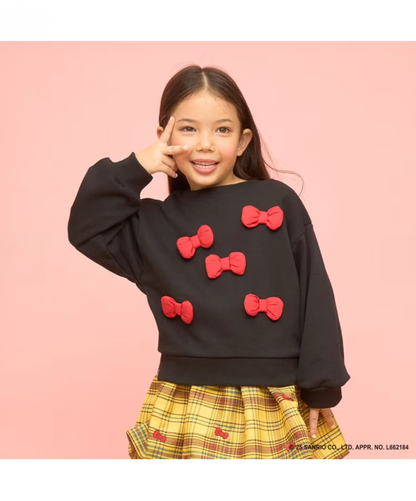 【Lycee mine】 【雙面可穿】🎀 Hello Kitty 立體蝴蝶結長袖上衣 🧸