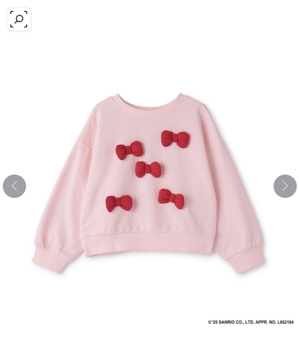【Lycee mine】 【雙面可穿】🎀 Hello Kitty 立體蝴蝶結長袖上衣 🧸