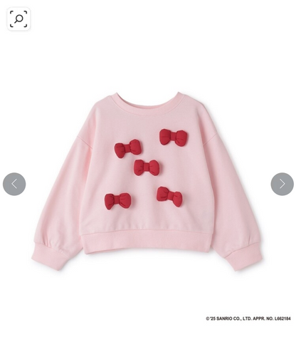 【Lycee mine】 【雙面可穿】🎀 Hello Kitty 立體蝴蝶結長袖上衣 🧸