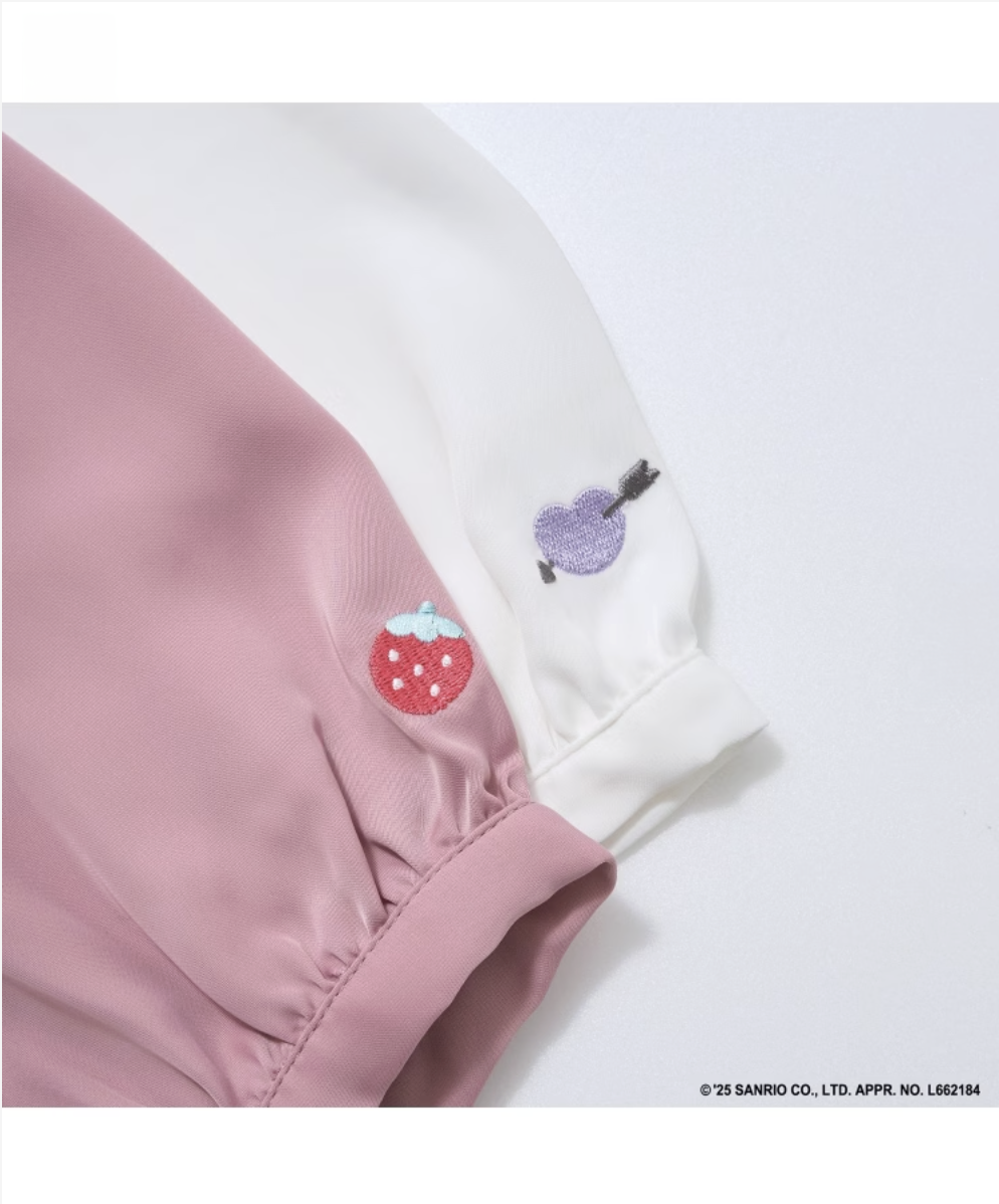 🎀 My Melody × Kuromi 蝴蝶結領結裝飾襯衫 👚
