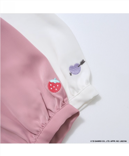 🎀 My Melody × Kuromi 蝴蝶結領結裝飾襯衫 👚