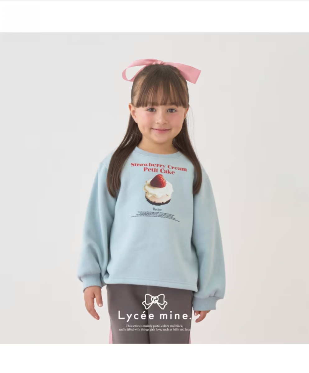 【Lycee mine】🎀 蛋糕轉印圖案衛衣 🧁