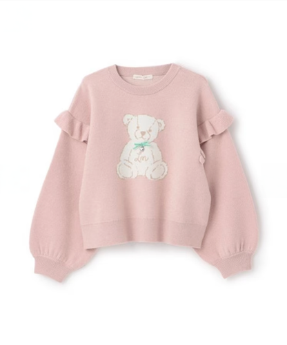 【Lycee mine】🧸 立體熊熊提花針織上衣 🎀