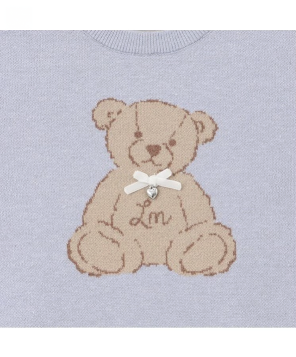 【Lycee mine】🧸 立體熊熊提花針織上衣 🎀