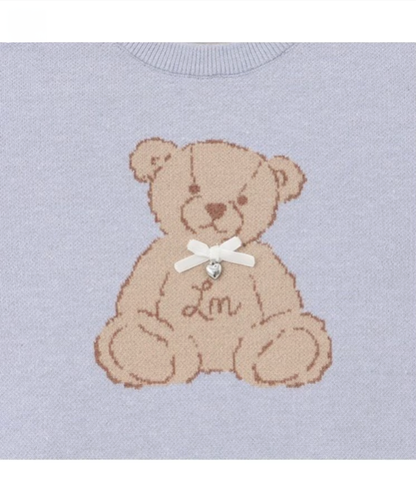 【Lycee mine】🧸 立體熊熊提花針織上衣 🎀
