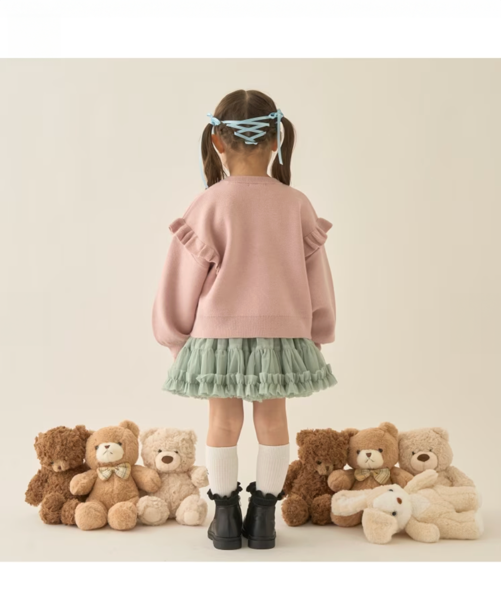 【Lycee mine】🧸 立體熊熊提花針織上衣 🎀
