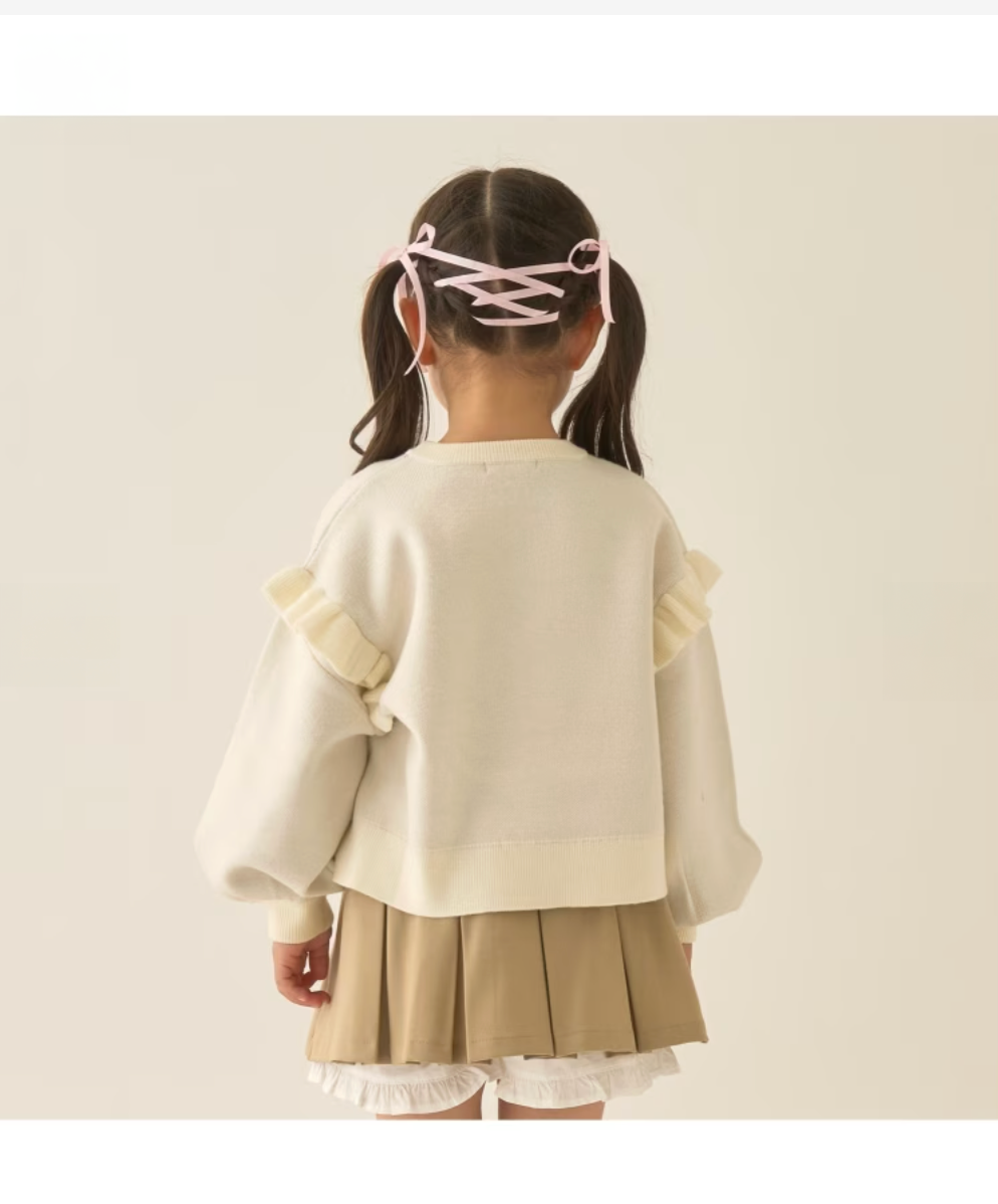 【Lycee mine】🧸 立體熊熊提花針織上衣 🎀