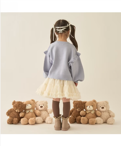 【Lycee mine】🧸 立體熊熊提花針織上衣 🎀
