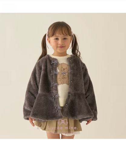 【Lycee mine】🎀 無領褶邊短版外套 🧥