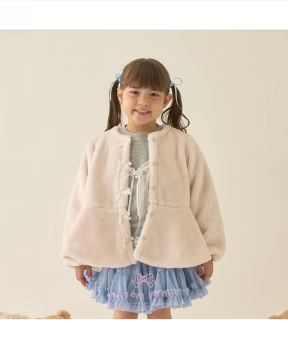【Lycee mine】🎀 無領褶邊短版外套 🧥