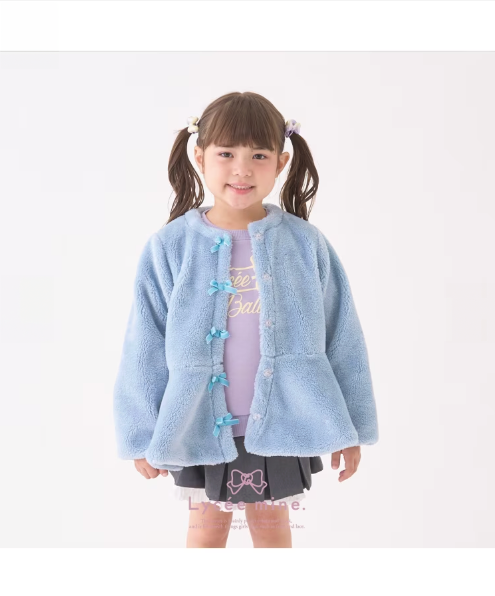 【Lycee mine】🎀 無領褶邊短版外套 🧥