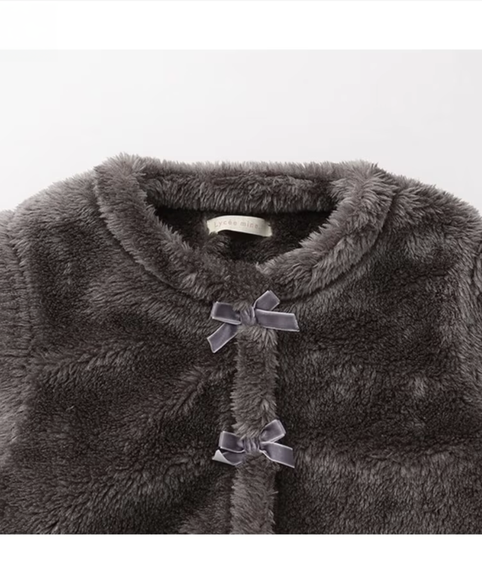 【Lycee mine】🎀 無領褶邊短版外套 🧥