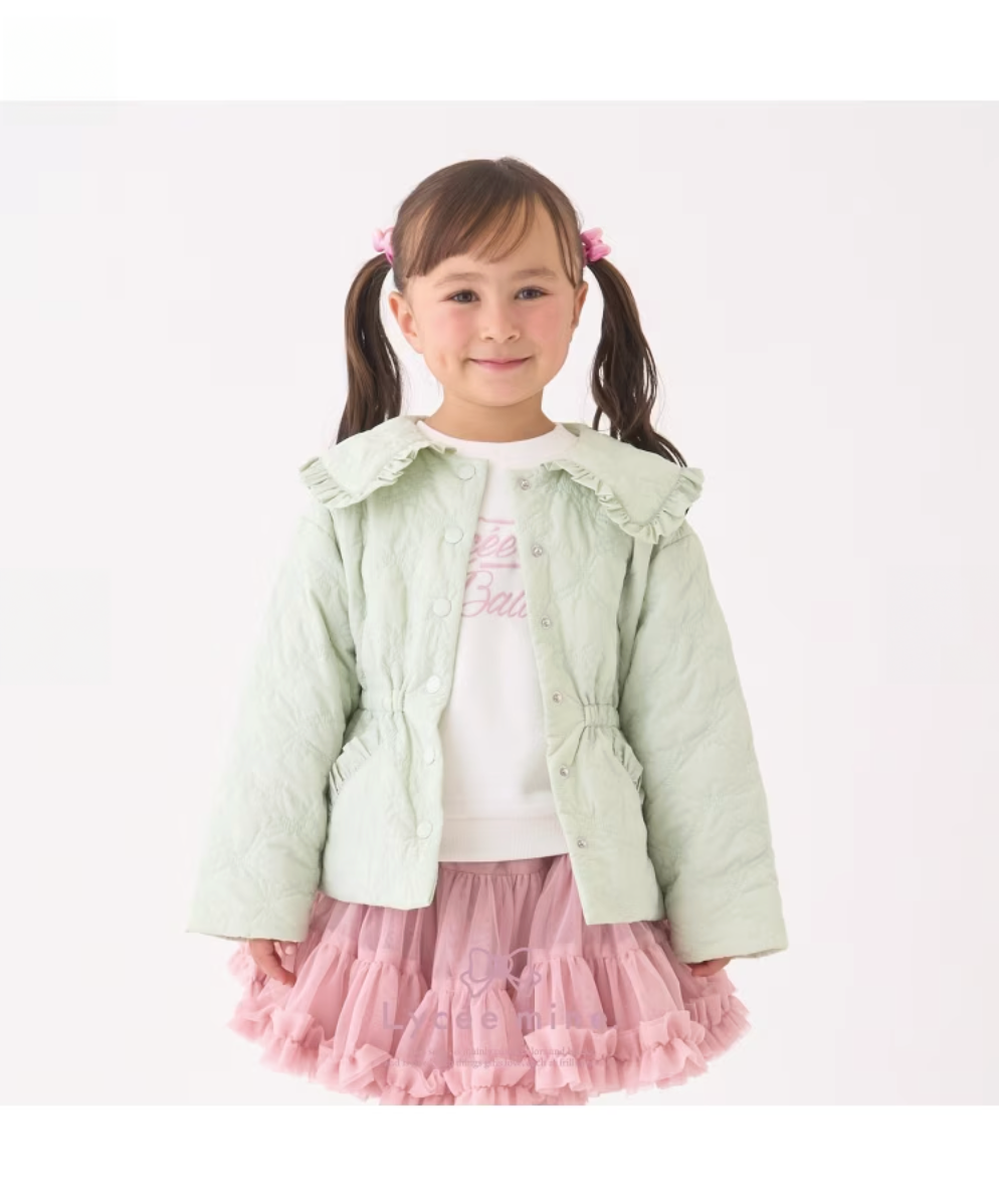 【Lycee mine】❄️ 中長版蝴蝶結鋪棉外套 🧥